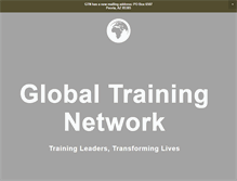 Tablet Screenshot of globaltrainingnetwork.org